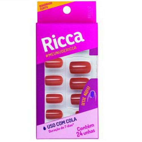 Unhas Postiças Ricca Nude Ref:1958