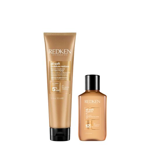 Kit Leave-In Redken All Soft 150ml + Óleo 111ml Kit