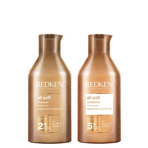 Kit Redken Condicionador All Soft  300ml + Shampoo 300ml Kit