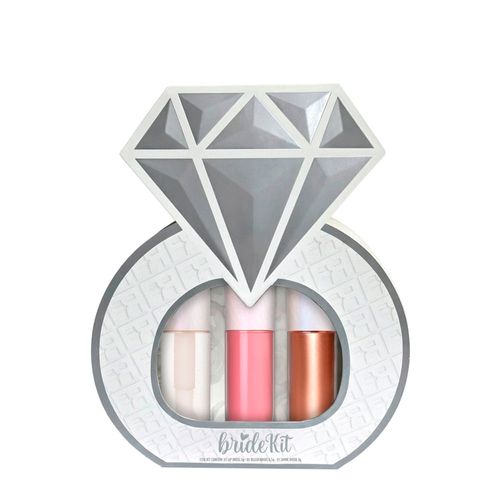 Kit Fran By Franciny Ehlke Bride Lip Gloss 5g + Blush 6,5g + Iluminador 5g Kit