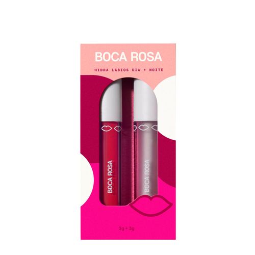 Kit Hidra Gloss Boca Rosa Dia + Noite Natural 3g + Hidra Gloss Vermelho 3g Kit Kit Hidra Gloss Boca Rosa Dia + Noite Natural 3g + Hidra Gloss Vermelho 3g Kit