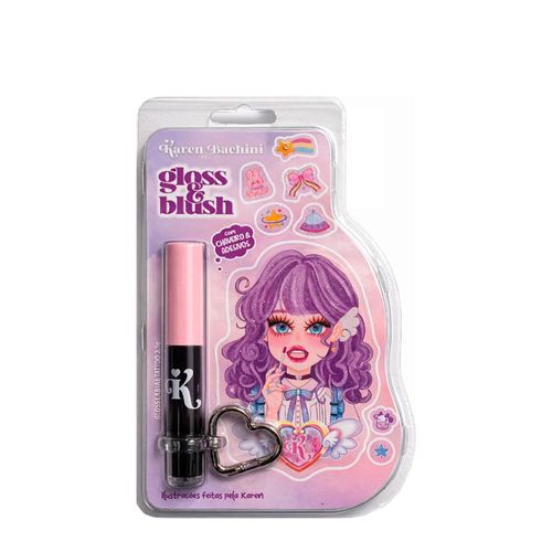 Blush e Gloss Karen Bachini Beauty Tattoo Preto 2,5ml Preto