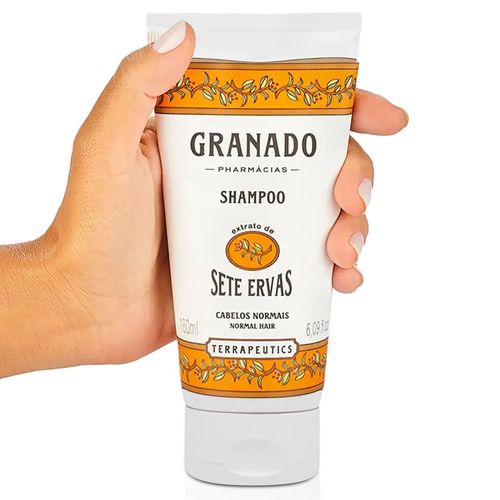 Kit com 3 Unidades de Shampoo Sete Ervas 180ml Granado