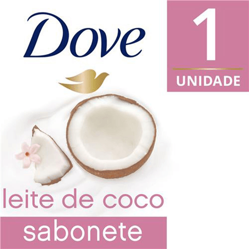 Kit com 3 Unidades de Sabonete Dove Leite de Coco 90g