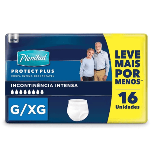 Kit com 3 Unidades de Roupa Intima Plenitud Gxg 16 Unidades
