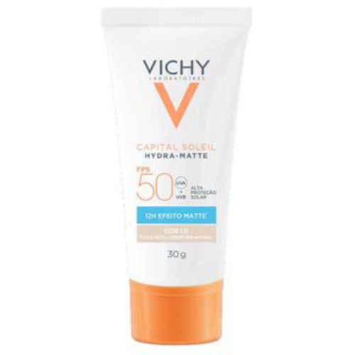 Kit com 3 Unidades de Protetor Solar Hidratante Vichy Capital Soleil Hydra-Matte FPS50