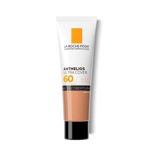Kit com 3 Unidades de Anthelios Ultra Cover Cor 4.0 Protetor Solar Facial La Roche-Posay FPS60 30g