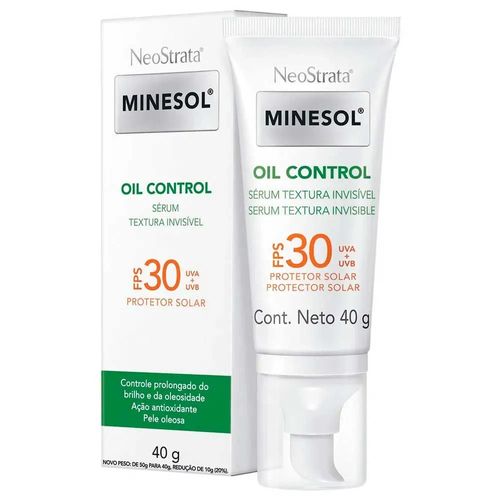 Kit com 2 Unidades de Protetor Solar Neostrata Sérum Minesol Oil Control Fps30 40g