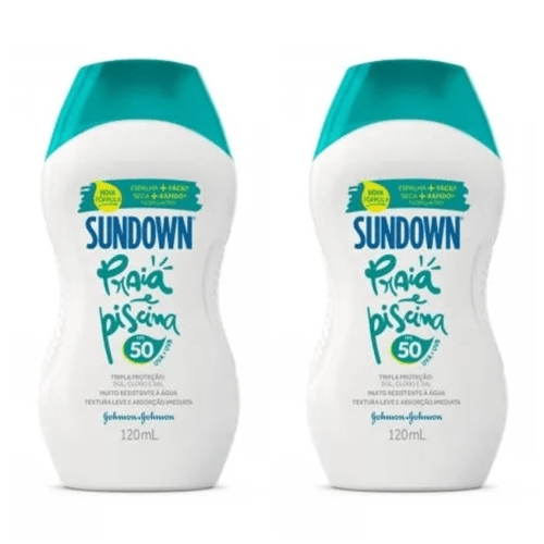Kit com 2 Unidades de Protetor Solar FPS 50 120ml Sundown