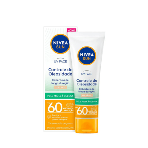 Kit com 2 Unidades de Protetor Solar Facial NIVEA Sun FPS60 50ml