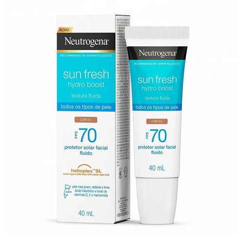 Kit com 2 Unidades de Proteto Solar Facial Neutrogena FPS 70 Cor 3.0 40ml