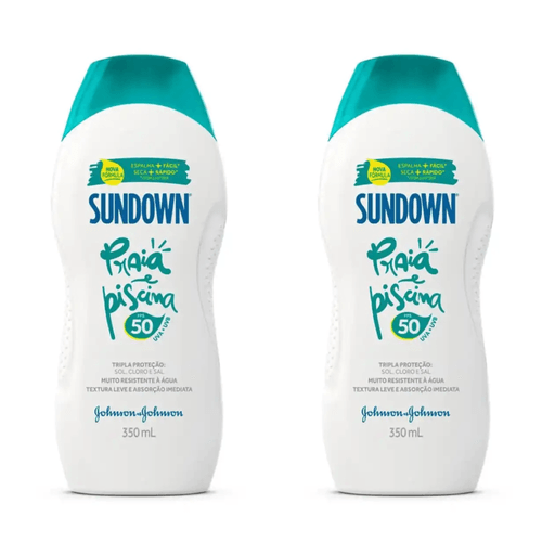Kit com 2 Unidades de Protetor Solar Corporal Loção FPS 50 Sundown 350ml