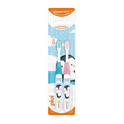 Escova Powerdent Infantil Pinguin Pack Duplo