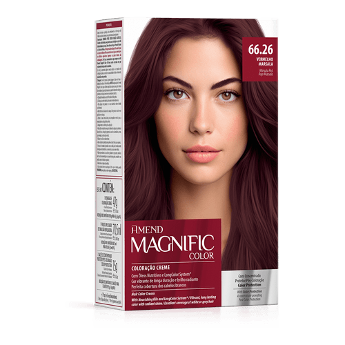 Kit Coloração Magnific Color Amend Cor:66.26 Vermelho Marsala