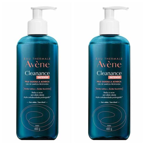 Kit com 2 Unidades de Avène Gel de Limpeza profunda Cleanance Intense 400g