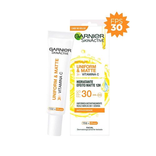 Hidratante Facial Efeito Matte FPS30 Garnier Uniform&Matte 15g