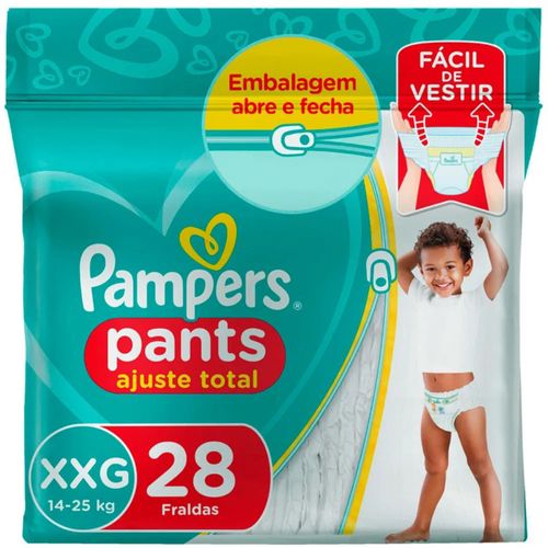 Fralda Confortsec Pants Mega ”Xxg” Pampers Simples c/28 Unidades