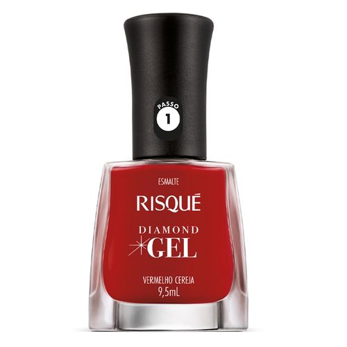 Esmalte Risque Diamond Gel Vermelho Cereja