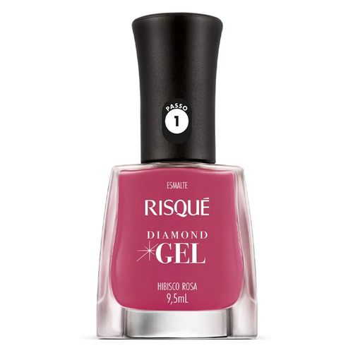 Esmalte Risque Diamond Gel Hibisco Rosa