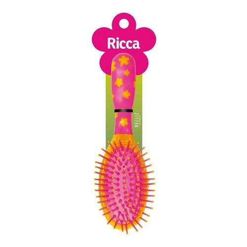 Escova Ricca Fun Kids Oval Cores Variadas