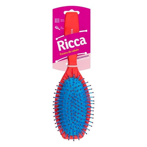Escova Ricca Cereja Oval Almofadada