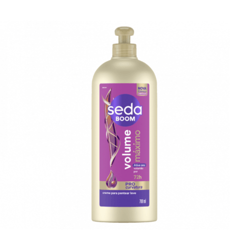 Creme Para Pentear Seda Boom Volume Máximo 700ml