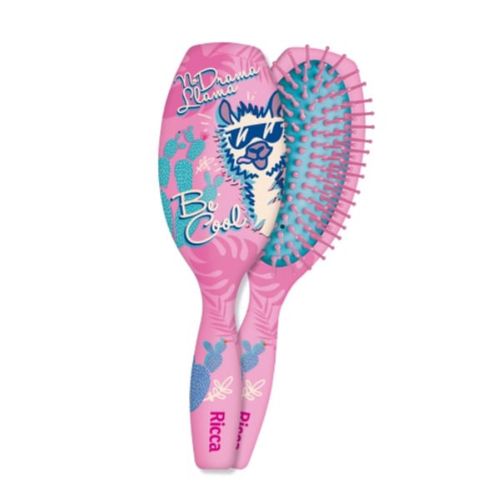 Escova Ricca Lhama Pink Oval