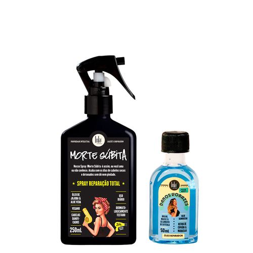 Kit Lola From Rio - Óleo Danos Vorazes 50ml + Leave-In Morte Súbita 250ml Kit