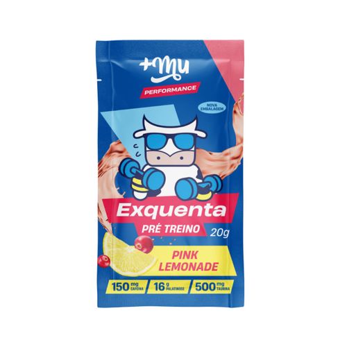 Exquenta Pré Treino Pink Lemonade Mais Mu Performance 20g