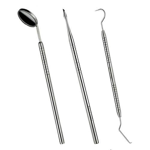 Kit Removedor de Tártaro 3 Peças Aço Inoxidável Cassiflex