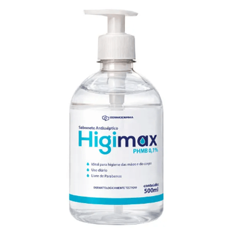HIGIMAX SABONETE ANTISSEPTICO COM PHMB 500ML