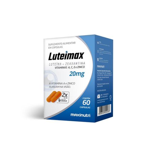 LUTEIMAX (LUTEINA+ZEAXANTINA) 20MG 60CPS MAXINUTRI