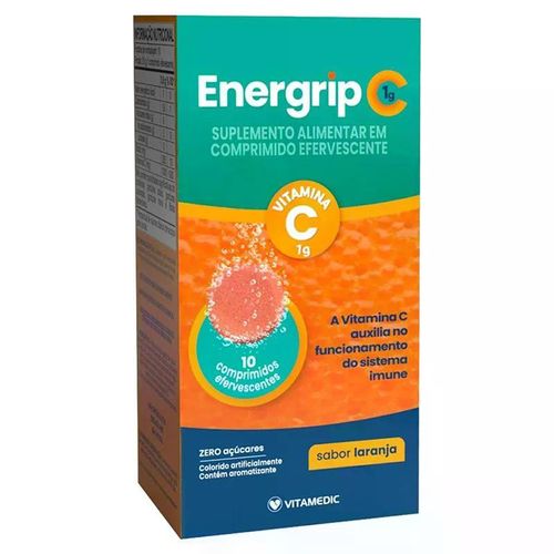 Energrip Vitamina C 1G 10 Comprimidos Efervescentes