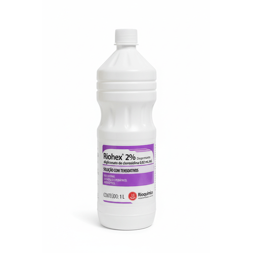 Kit 2 X Riohex 2% C/ Tensoativo 1l Degermante  Rioquimica
