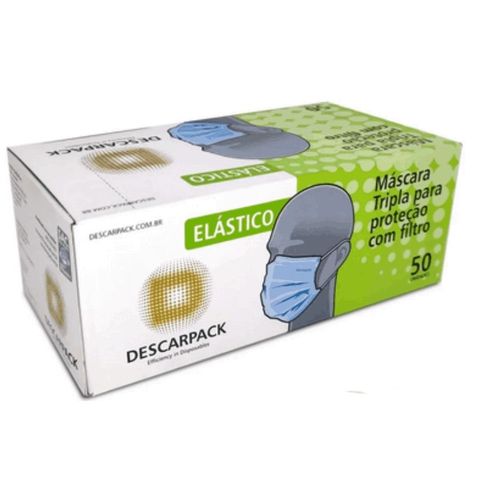 Máscara Cirúrgica Tripla Descarpack