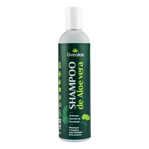 Shampoo Natural Aloe Vera Livealoe 300ml