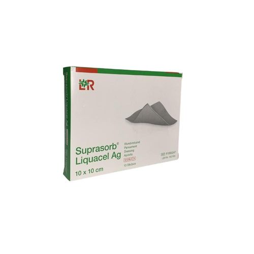 Suprasorb Liquacel Ag 10x10cm Lohmann&Rauscher - 3 unidades