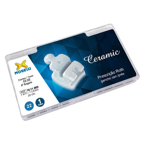 Kit de Bráquetes 01 Caso Roth Ceramic Gancho Can/Pré Morelli