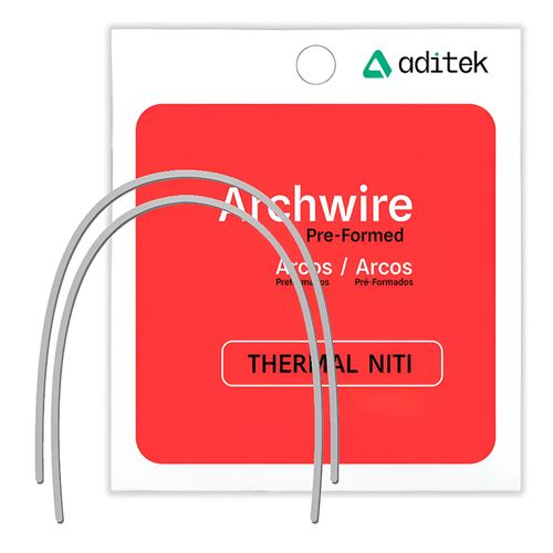 Arco de Niti Termoativado Superior Retangular Aditek 017x025