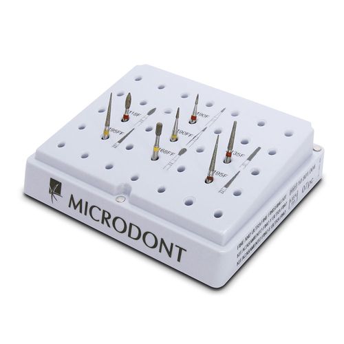 Kit Pontas Diamantadas Acabamento Fino e Ultrafino Microdont