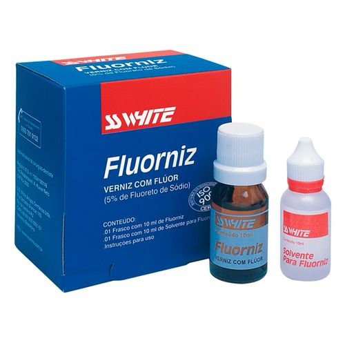 Kit Verniz Fluoretado Com Solvente Fluorniz SSWhite