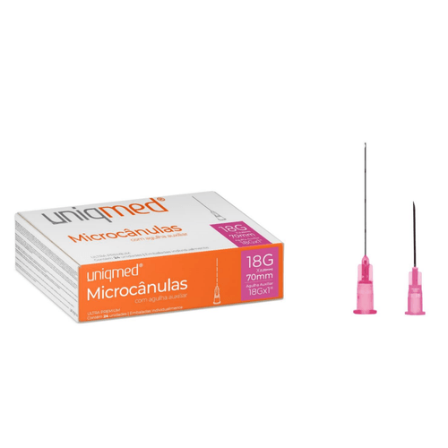 MICROCANULAS  24 UNIDADES UNIQMED TAMANHOS  - 27