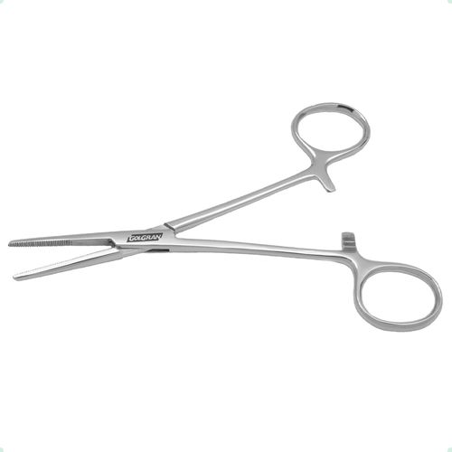 Pinça Hemostática Aço Inox Kelly Reta 16cm Golgran