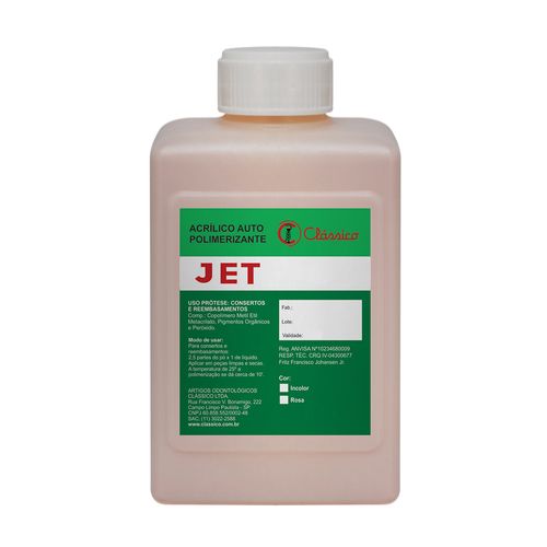 Resina Acrílico Auto Polimerizante Jet Pó 78g Clássico Incolor