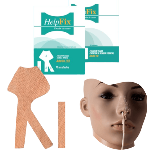 HELPFIX FIXADOR P/SONDA NASAL C/10 UNIDADES