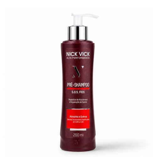 Pré Shampoo S.O.S Fios Nick Vick Alta Performance 200ml