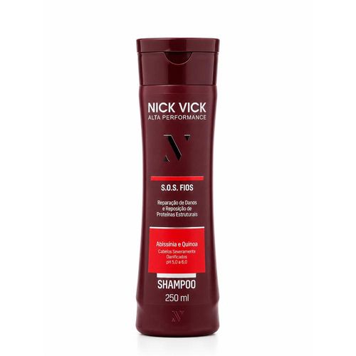 Shampoo S.O.S. Fios Nick Vick Alta Performance 250ml