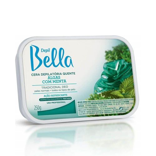 DEPIL BELLA CERA QUENTE ALGAS COM MENTA 250GR