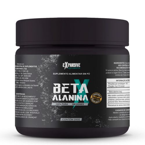Beta-Alanina 200g Sabor Neutro Expansive