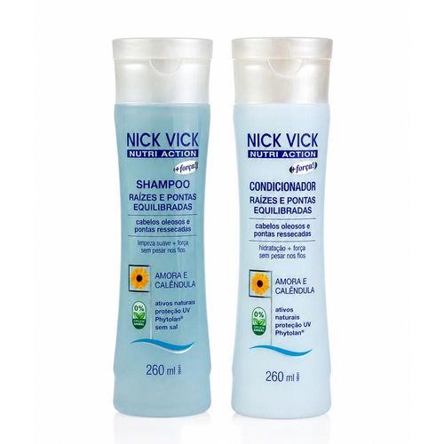 Kit NICK VICK  Raízes & Pontas Equilibradas (Shampoo + Condicionador) Kit NICK VICK  Raízes & Pontas Equilibradas (Shampoo + Cond)
